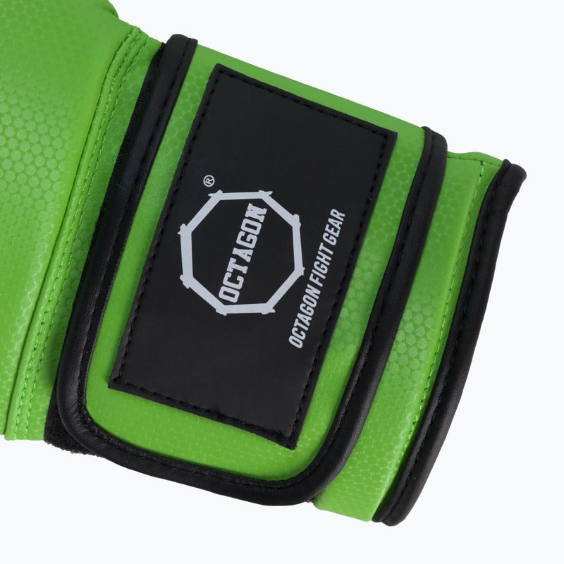 Боксови ръкавици Octagon Kevlar зелени 5