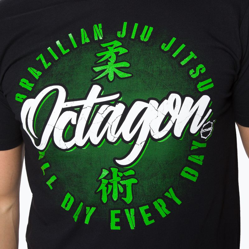 Мъжка тениска Octagon Brazilian Jiu Jitsu black 4