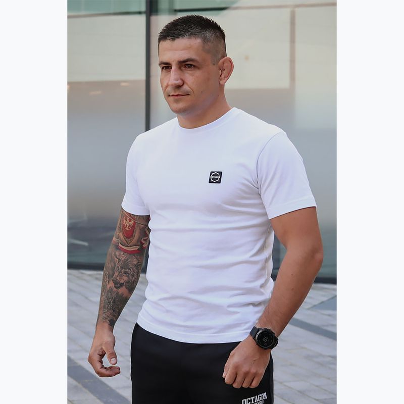 Мъжка тениска Octagon Толкова много шансове Толкова много смелост Лого бяло 3