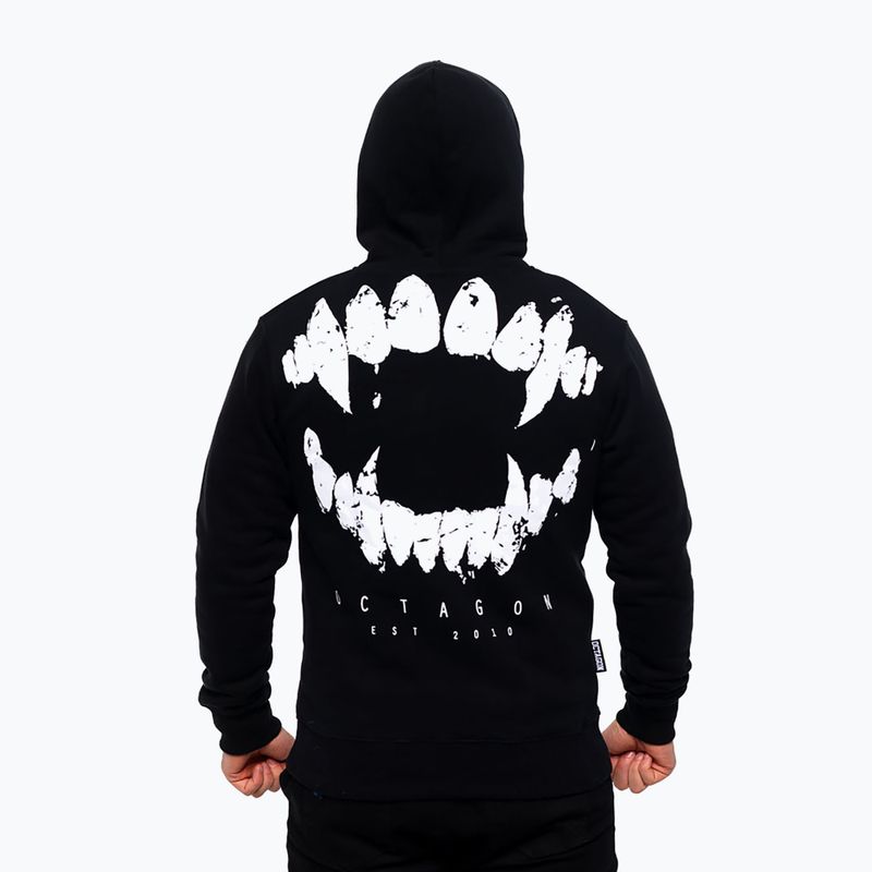 Мъжка блуза с качулка Octagon Teeth black 2