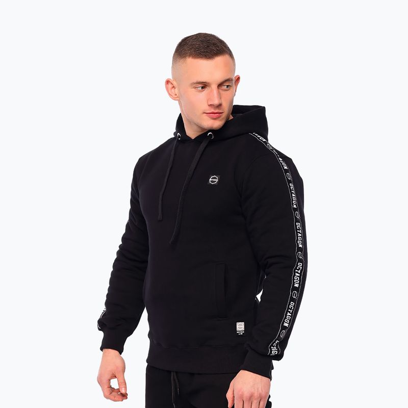 Мъжки суитшърт Octagon Stripe black