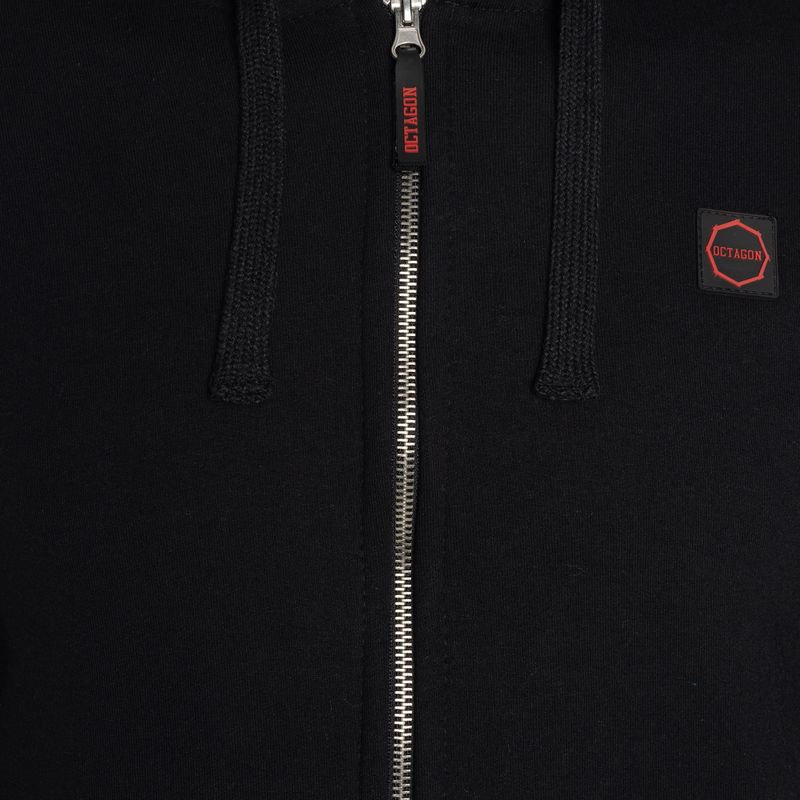 Мъжка блуза с качулка Octagon Zip Stripe black 3