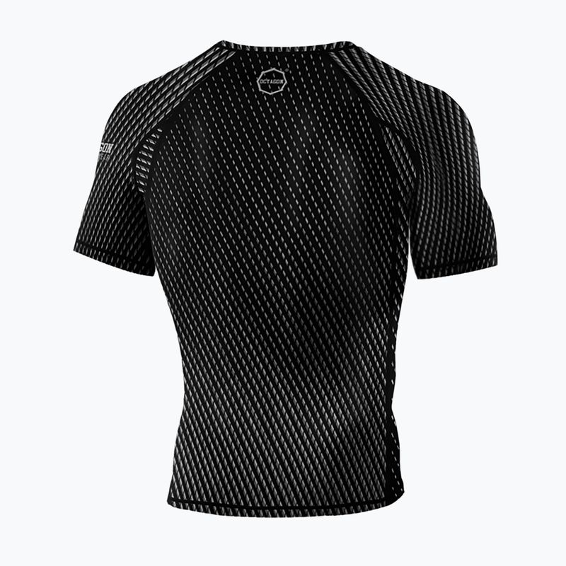 Octagon мъжки Rashguard Enspace къс ръкав сив 6