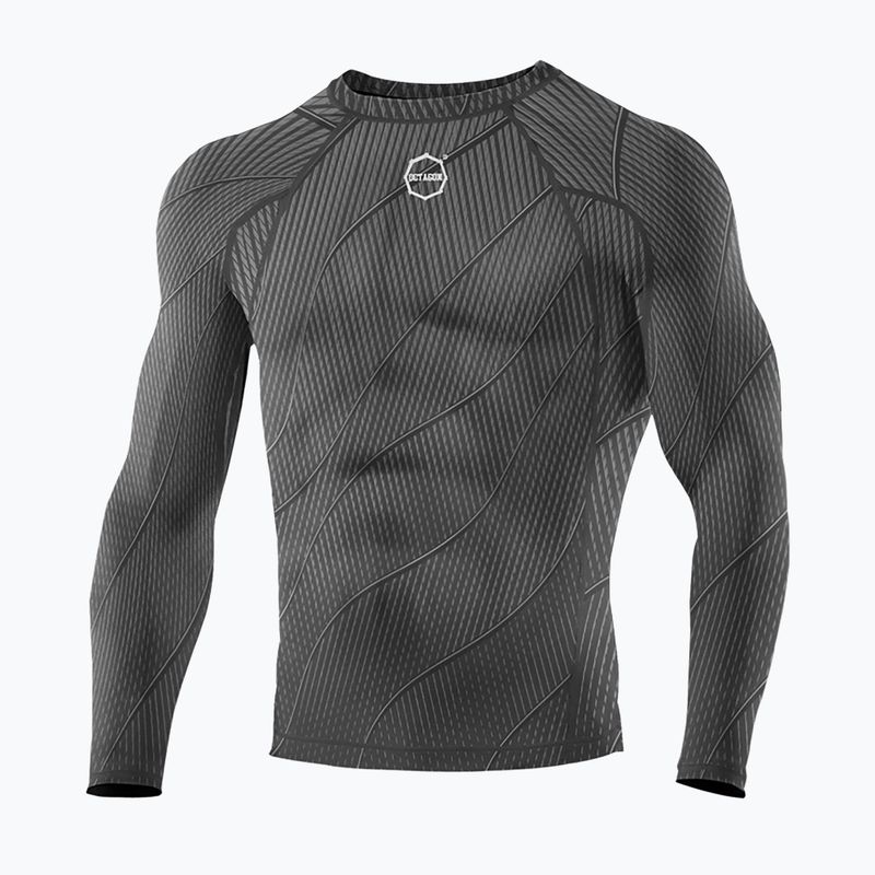 Octagon Voyager мъжки Rashguard с дълъг ръкав сив 5