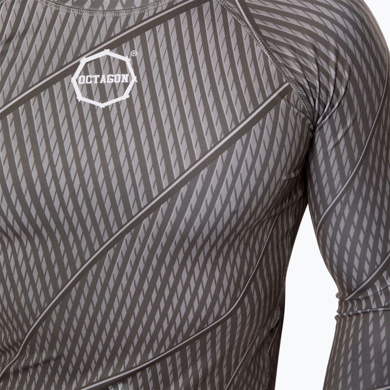 Octagon Voyager мъжки Rashguard с дълъг ръкав сив 4