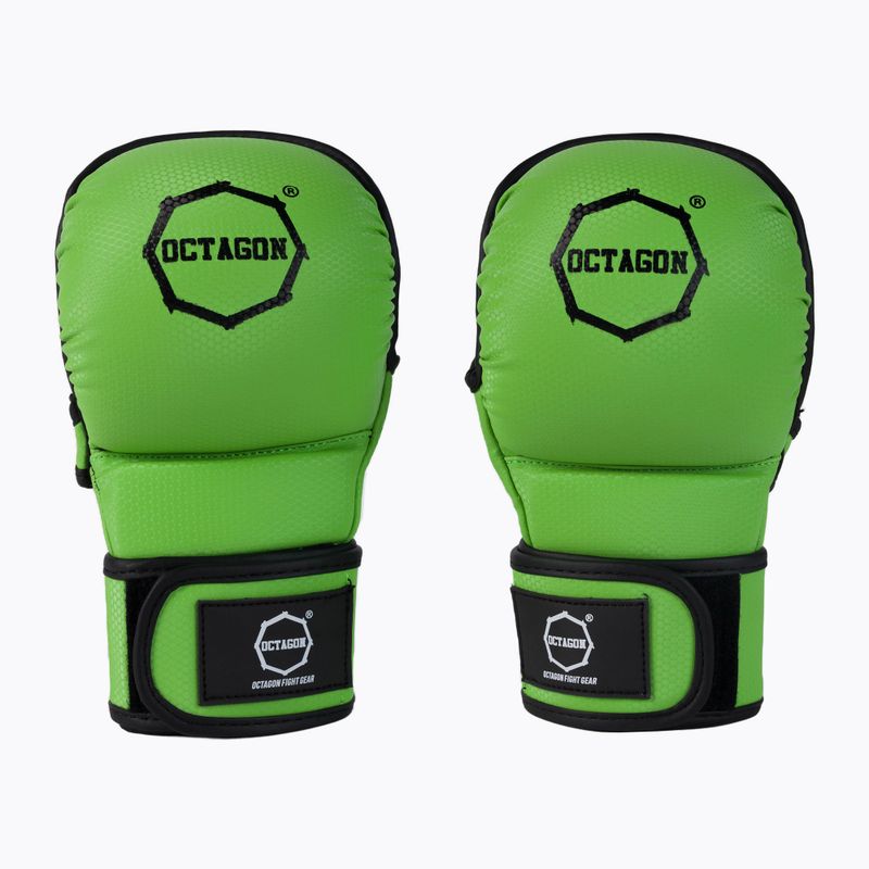 ММА граплинг ръкавици Octagon Kevlar зелени