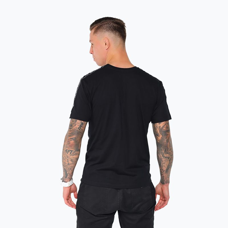 Мъжка тениска Octagon Stripe black/white 2