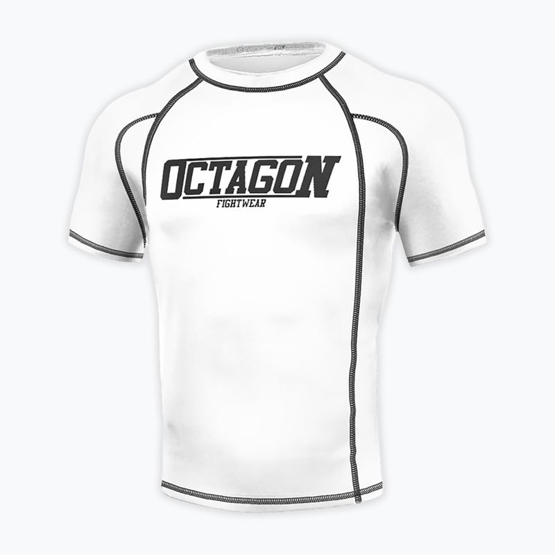 Мъжки рашгард Octagon Premium Fight Wear, бял