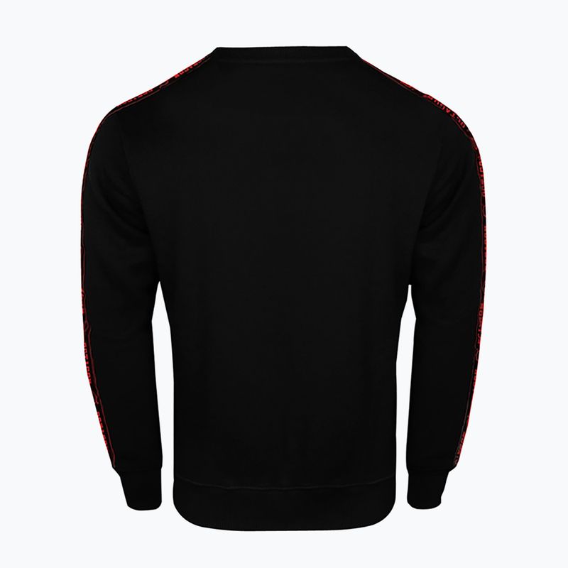 Мъжки суитшърт Octagon Stripe black/red 2