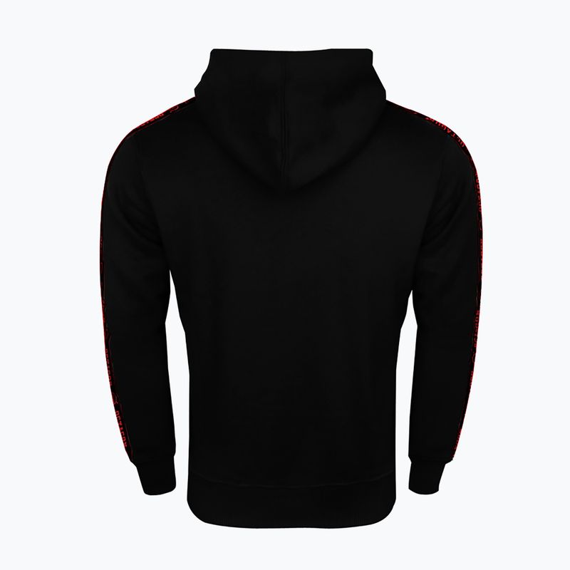 Мъжки суитшърт Octagon Stripe Hoodie black/red 2