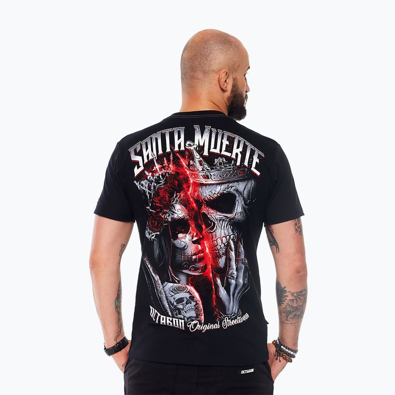 Мъжка тениска Octagon Santa Muerte black/multicolor 2