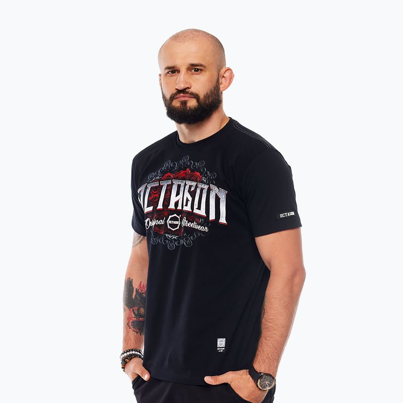 Мъжка тениска Octagon Santa Muerte black/multicolor 3
