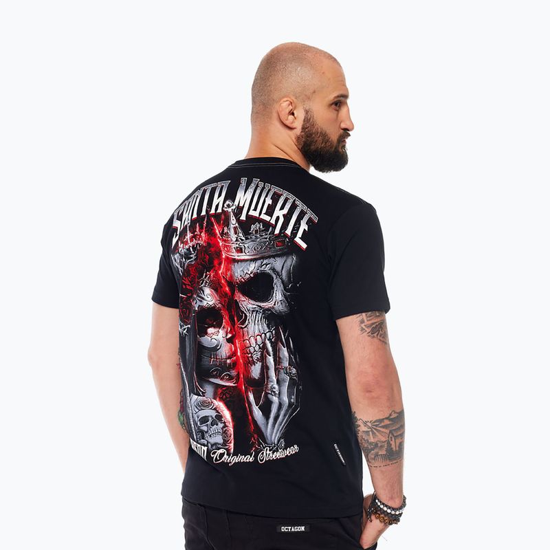 Мъжка тениска Octagon Santa Muerte black/multicolor 4