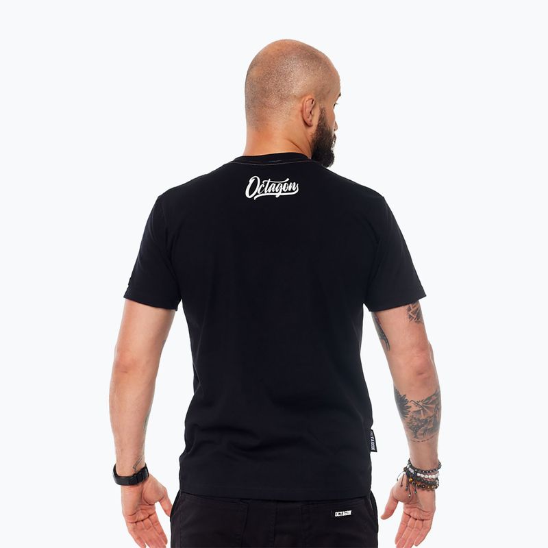 Мъжка тениска Octagon Retro black 2