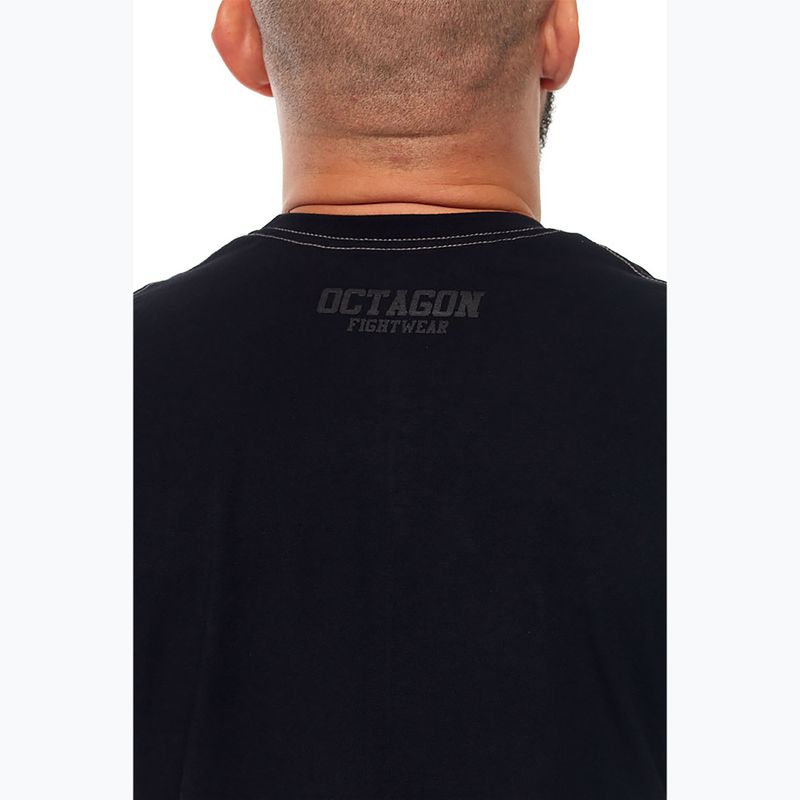 Мъжка черна тениска Octagon FW Straight 4
