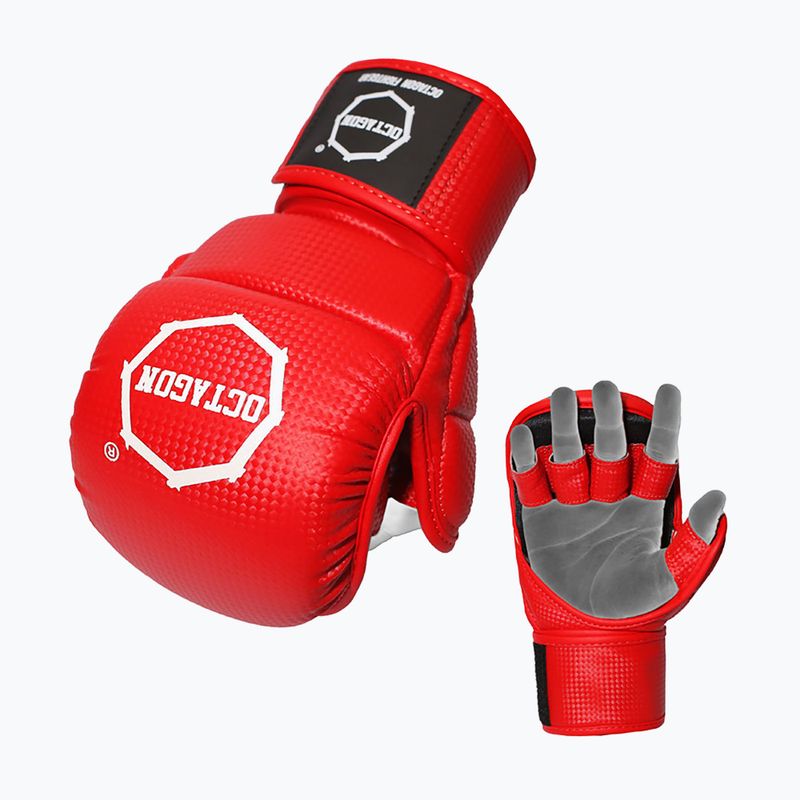 ММА ръкавици за спаринг Octagon Kevlar червени 2