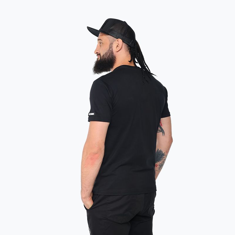 Мъжка тениска Octagon Small Logo black/white 2