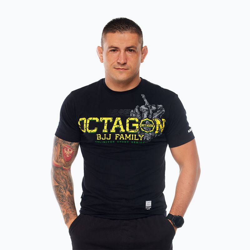 Octagon Jiu Jitsu Family мъжка тениска черна