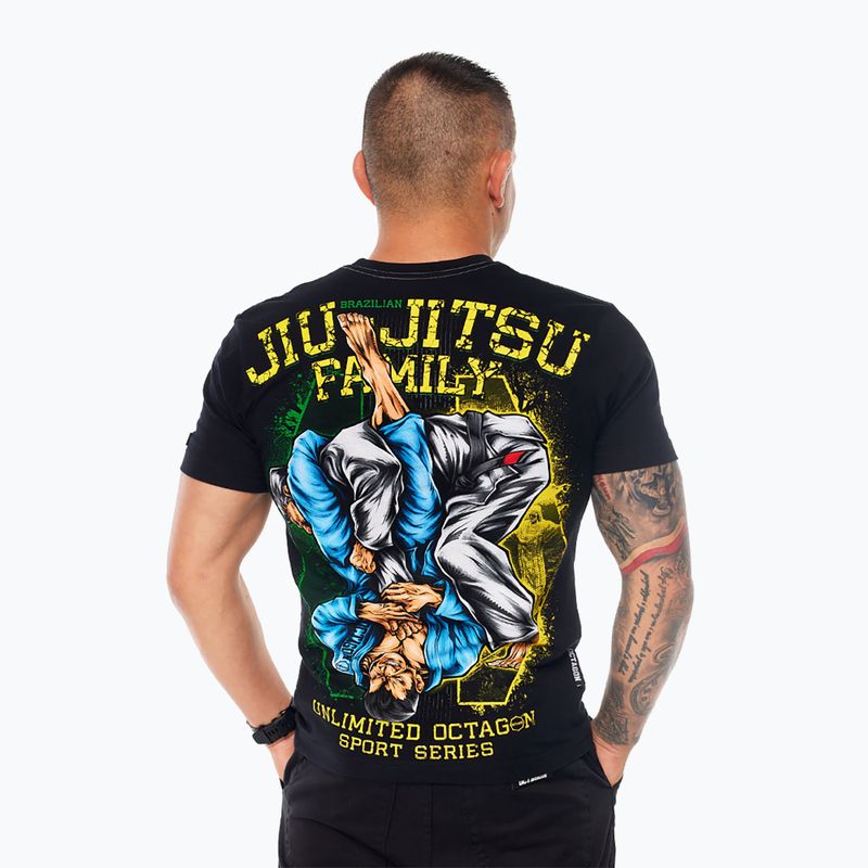 Octagon Jiu Jitsu Family мъжка тениска черна 2