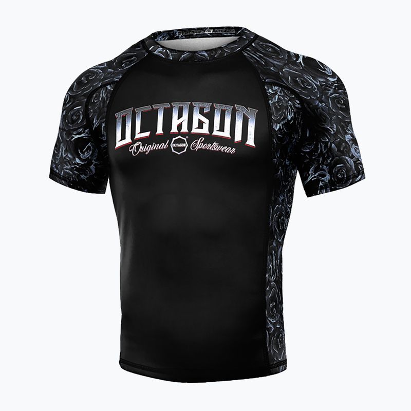 Мъжки рашгард Octagon Premium Santa Muerte black/multicolour