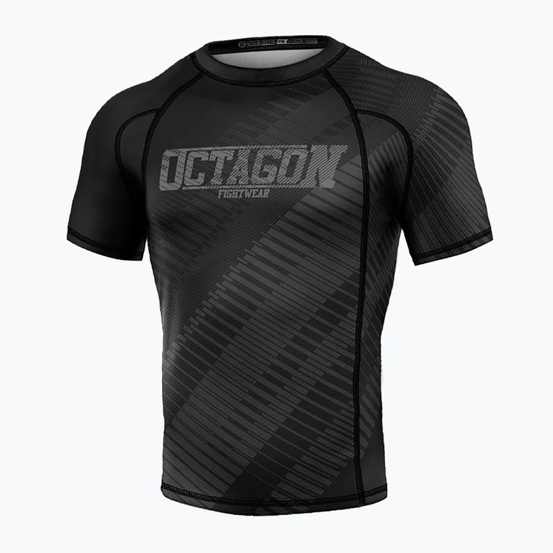 Мъжки предпазител Octagon Blocks Premium Rashguard black