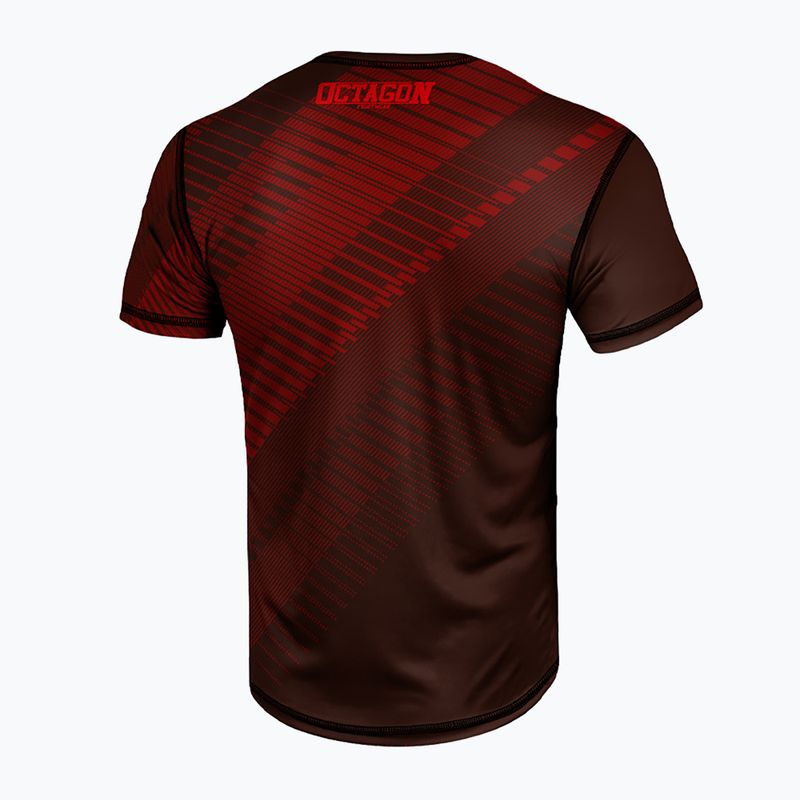 Мъжка тениска Octagon Sport Blocks червена 2
