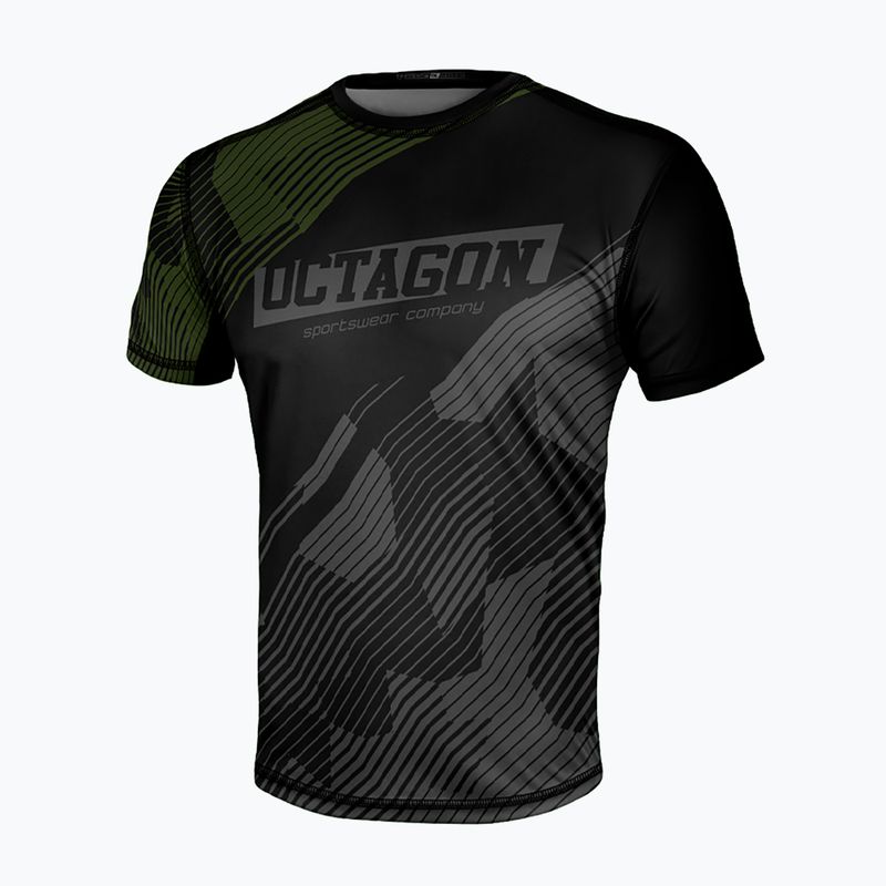 Мъжка тениска Octagon Sport Broken Line черна