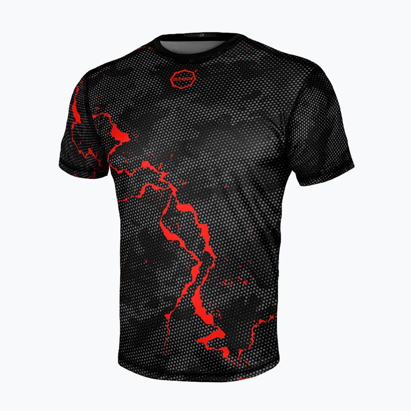 Мъжка тренировъчна тениска Octagon Marble camo червена