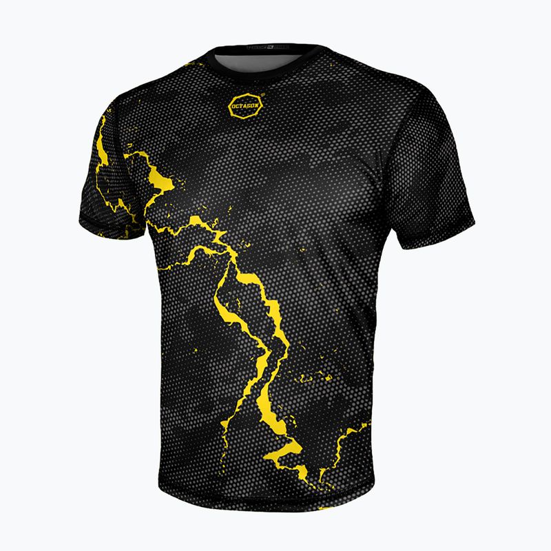 Мъжка тренировъчна тениска Octagon Marble camo yellow