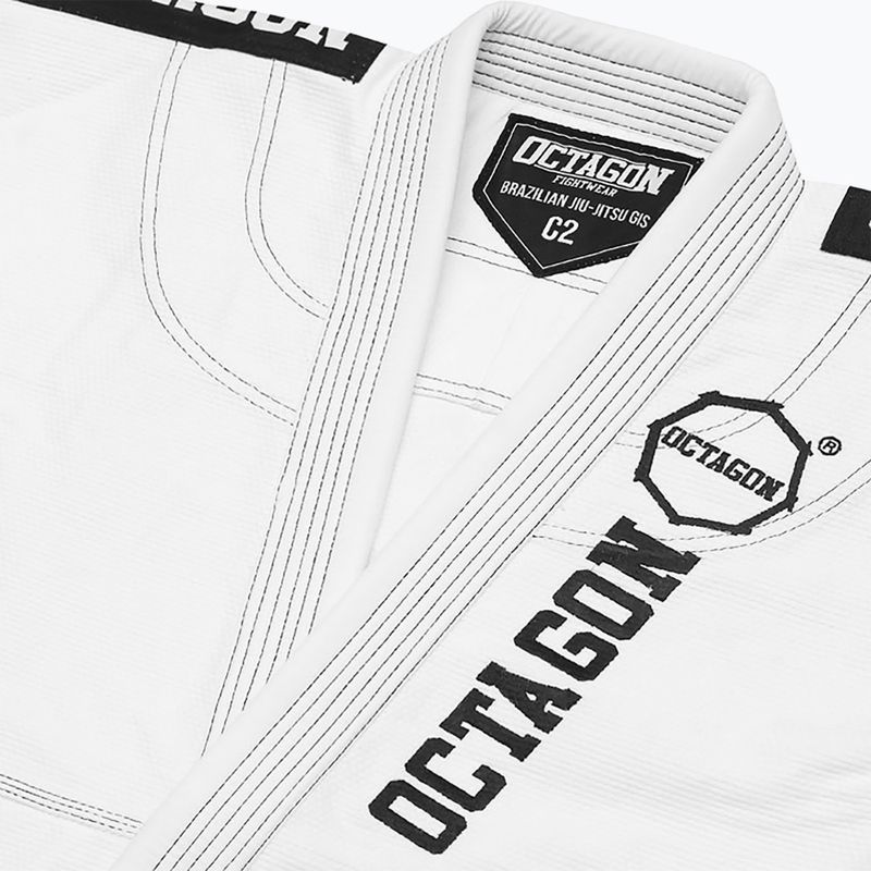 GI за мъжко бразилско жиу-житцу Octagon Caption white 6