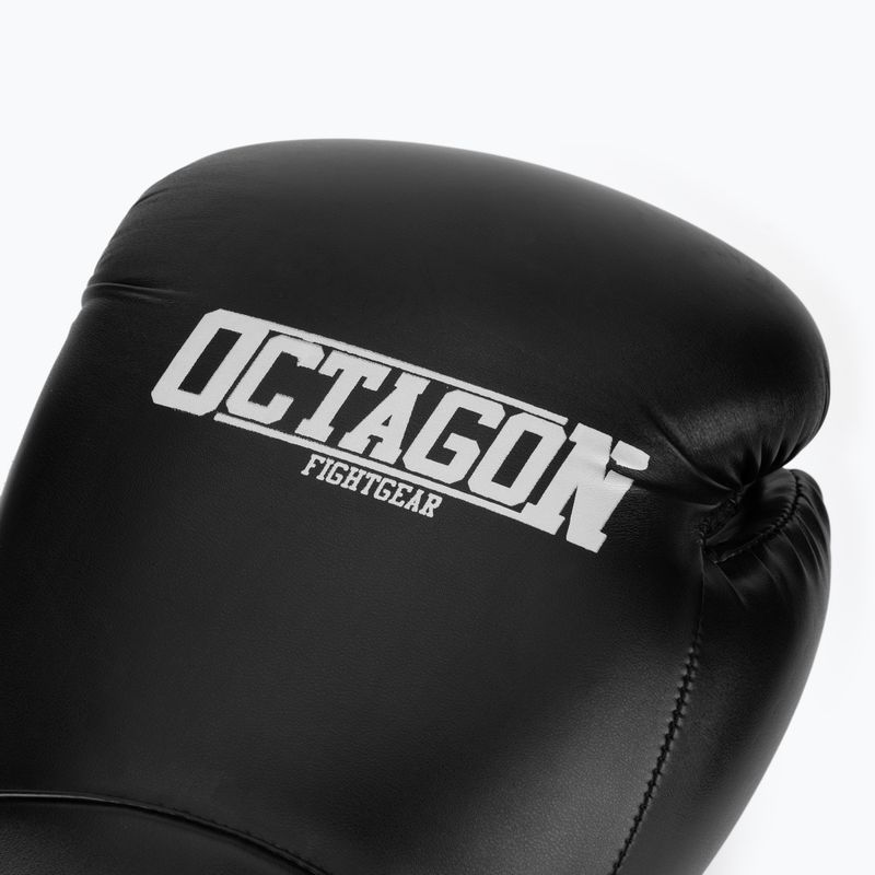 Боксови ръкавици Octagon Agat черно/бяло 5