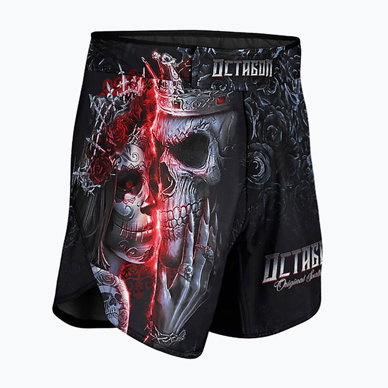 Мъжки тренировъчни шорти Octagon Santa Muerte MMA черни/мултиколор 3