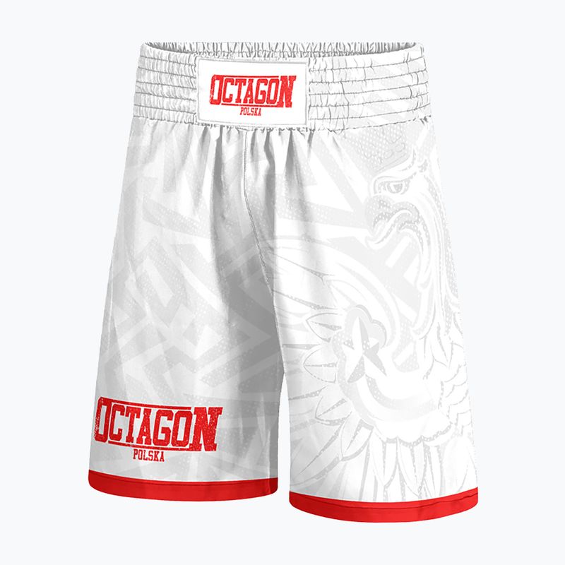 Мъжки боксерки Octagon Полша Бяло Червено Бяло