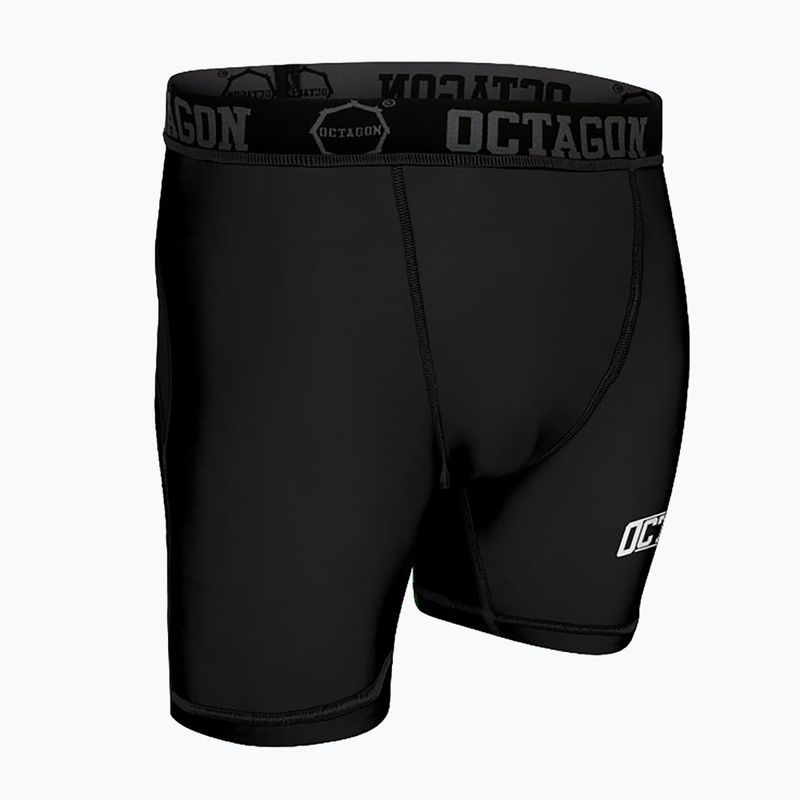 Мъжки шорти за компресия Octagon Fight Wear black/white 3
