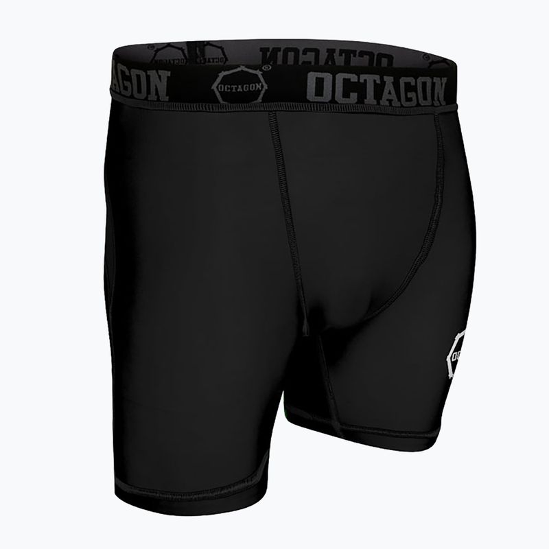 Мъжки шорти за компресия Octagon Logo black/white 3