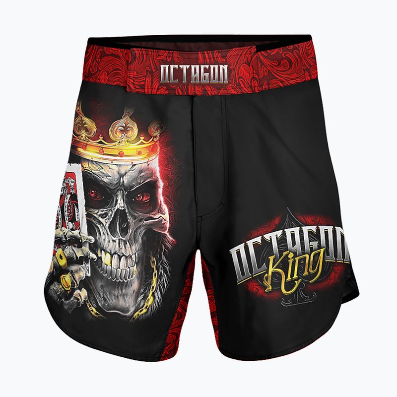 Мъжки шорти за тренировки по ММА Octagon King 2 черни/многоцветни