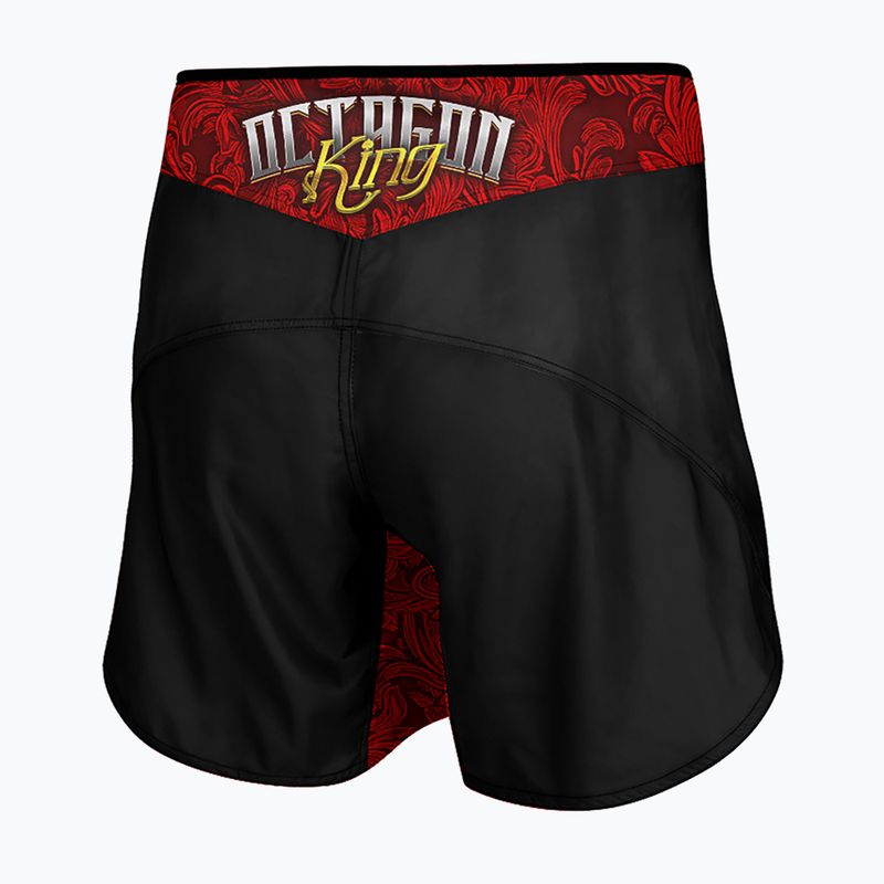 Мъжки шорти за тренировки по ММА Octagon King 2 черни/многоцветни 2