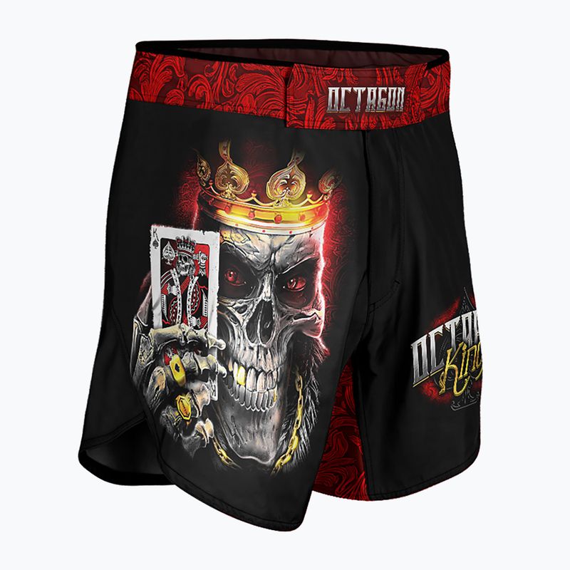 Мъжки шорти за тренировки по ММА Octagon King 2 черни/многоцветни 3