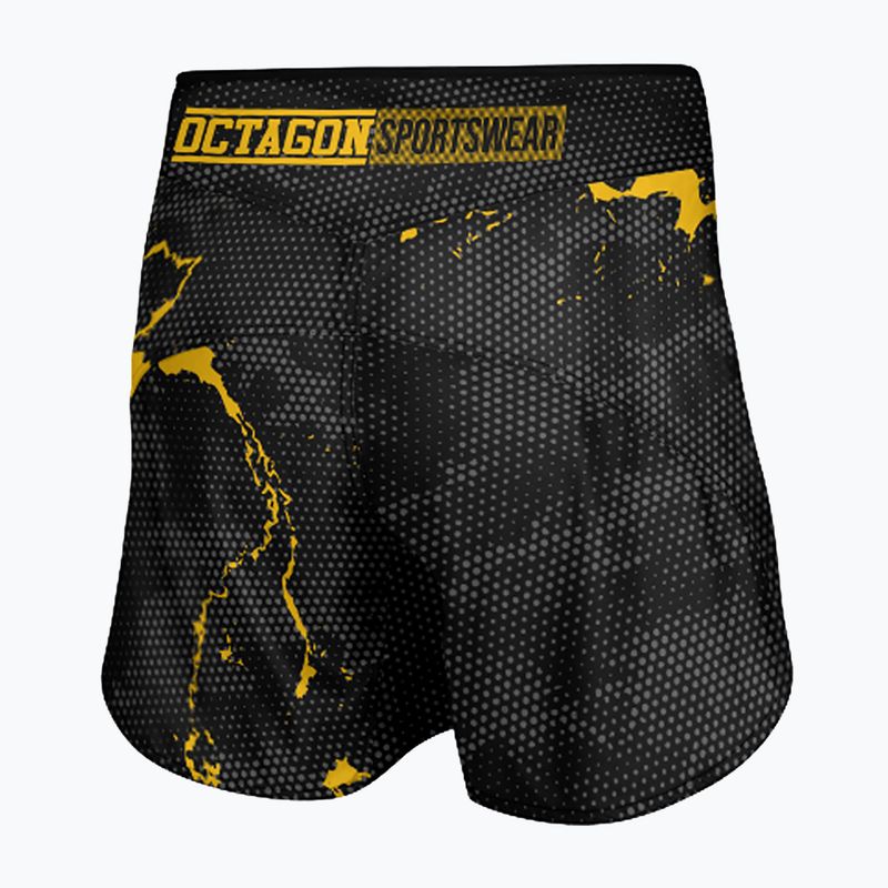 Мъжки шорти за тренировки по ММА Octagon Marble Camo camo yellow 2