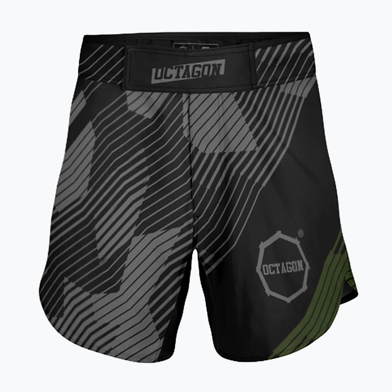 Мъжки тренировъчни шорти Octagon Broken Line MMA, черни