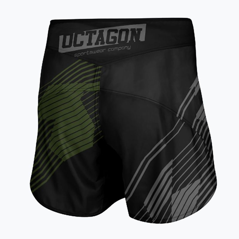 Мъжки тренировъчни шорти Octagon Broken Line MMA, черни 2