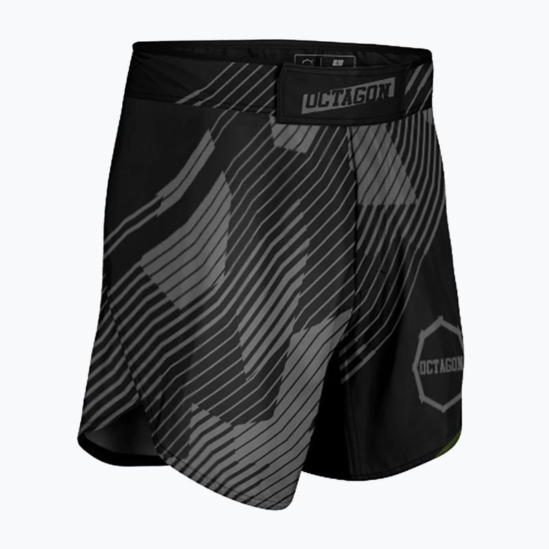 Мъжки тренировъчни шорти Octagon Broken Line MMA, черни 3