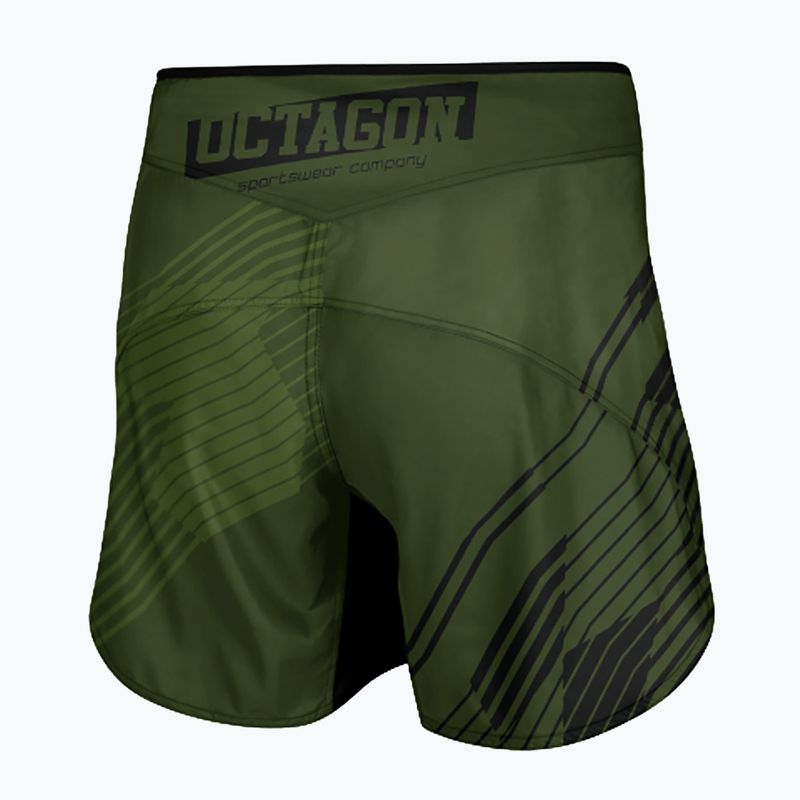 Мъжки тренировъчни шорти Octagon Broken Line MMA маслини 2