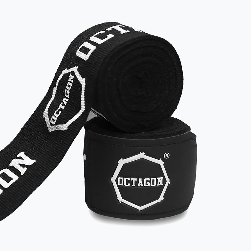 Боксьорски бандажи Octagon Fightgear Supreme Printed 300 cm black/white 2