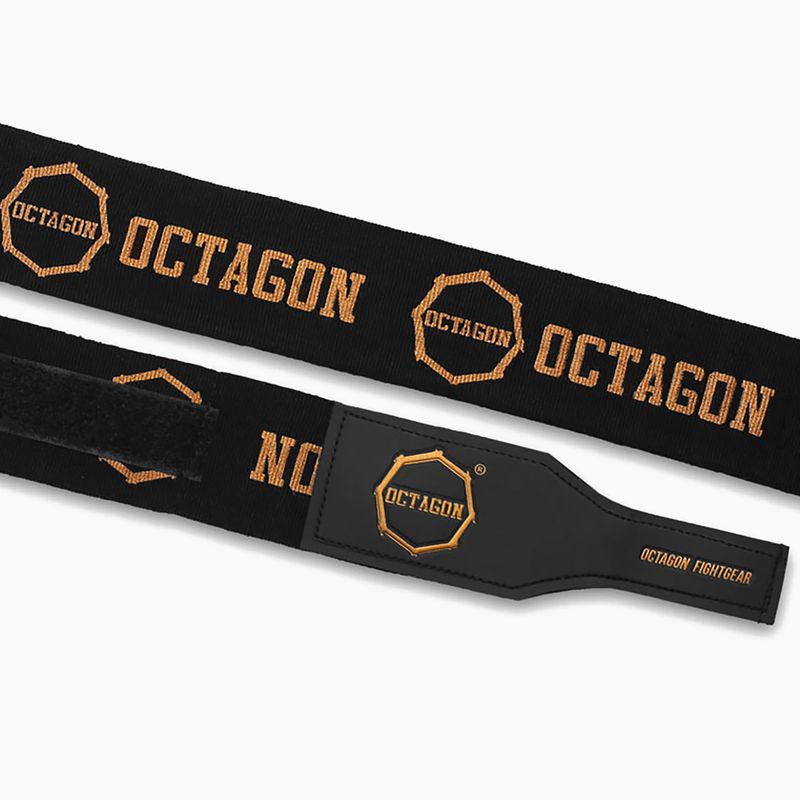 Боксьорски бандажи Octagon Fightgear Supreme Printed 300 cm black/gold 3