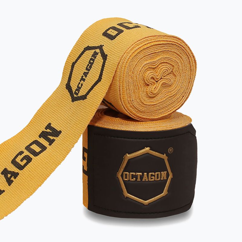 Боксьорски бандажи Octagon Fightgear Supreme Printed 300 cm gold 2