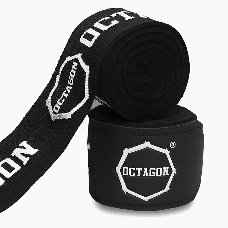Боксьорски бандажи Octagon Fightgear Supreme Printed 500 cm black/white 2