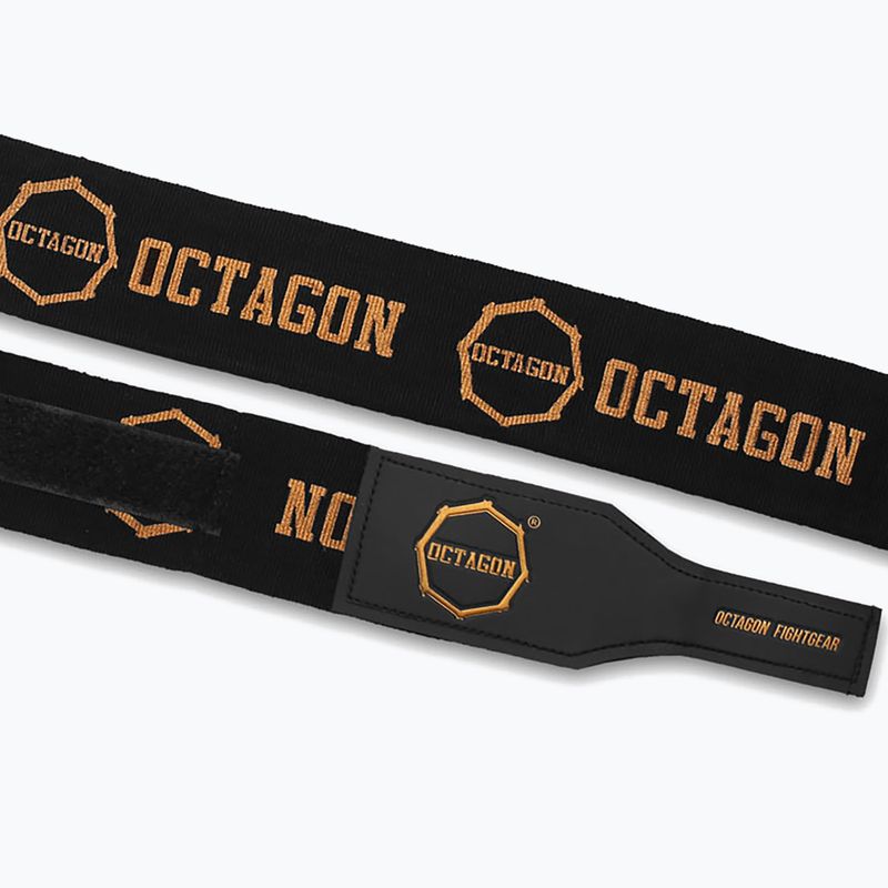 Боксьорски бандажи Octagon Fightgear Supreme Printed 500 cm black/gold 3