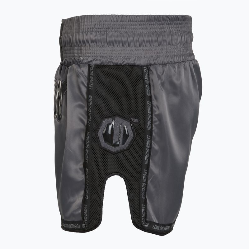 Шорти за тренировка Octagon Kickboxing/Muay Thai Legion Future Premium black/grey 3