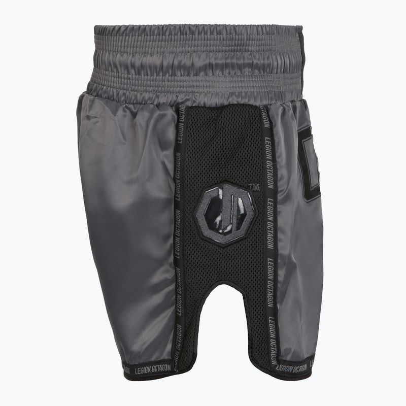 Шорти за тренировка Octagon Kickboxing/Muay Thai Legion Future Premium black/grey 4